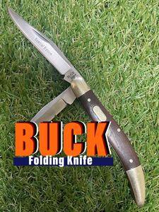 BUCK Knife #908 （ToothPick 388 Limited Edition）2014年製　２枚刃　木製ハンドル　バックナイフ