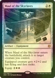 Foil スカイクレイブの大鎚/Maul of the Skyclaves [ZNR] ゼンディカーの夜明け MTG 英語 027 H1