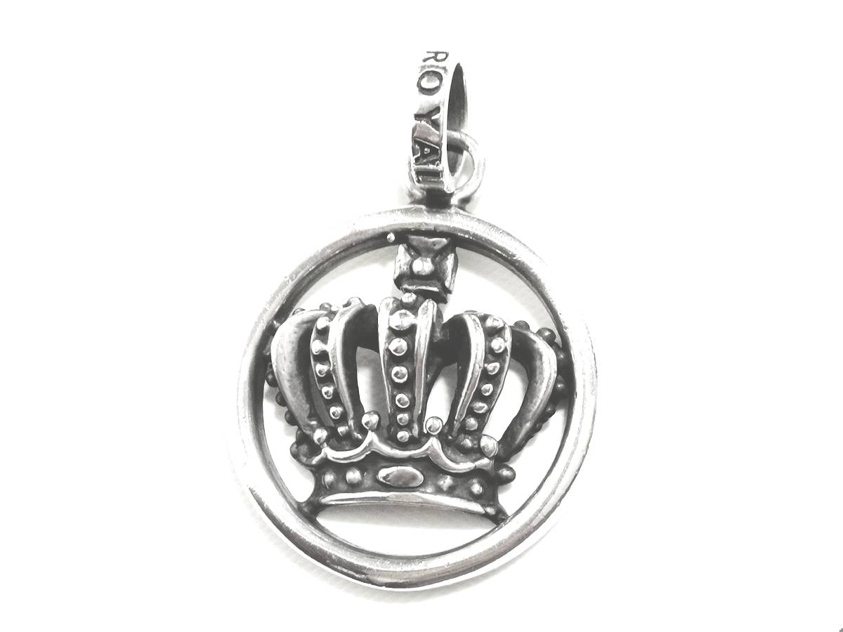 最上級 K18 本物 正規品 ロイヤルオーダー Tiny Crown Pendant 18K