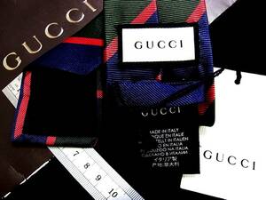 ★☆*:.*:【新品】4386T グッチ【GUCCI】【ストライプ】ネクタイ★人気の細・ナロータイ