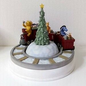 クラシックプー MICHEL&Co 置物 クリスマス オルゴール 汽車