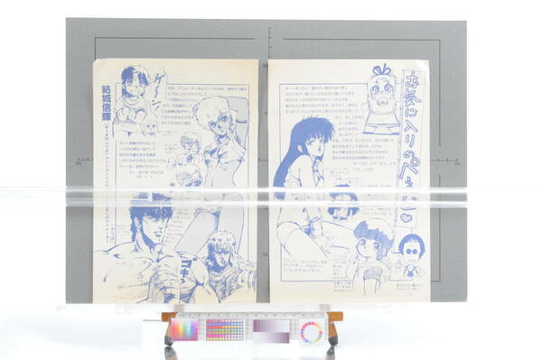 [Delivery Free]1980s? Animec? DIRTY PAIR Cut-Out (Nobuteru Yuuki 結城 信輝)Featured Articles ダーティペア/北斗の拳/マミ[tag8808]