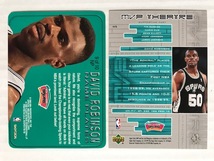 DAVID ROBINSON　99-00 Hoops & 99-00 Upper Deck MVP インサートカード　2枚セット_画像2