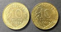 フランス・１０サンチーム硬貨（２枚）_画像3