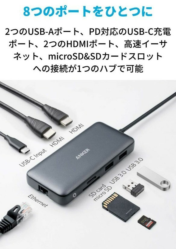 6974円 贈り物 Anker PowerExpand Direct 6-in-1 USB-C PD メディア ハブ iPad Pro専用 4K対応 HDMIポ