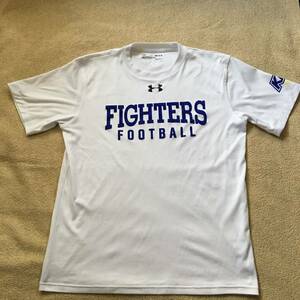 ** Kansai .. university FIGHTERS American football part UNDER ARMOUR T-shirt MD player supplied goods rare goods **