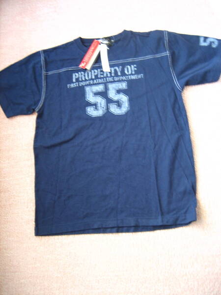 【未使用タグ】『FIRST DOWN(ファーストダウン)/』/サイズ160/半袖Tシャツ/胸囲76~84//KIDS/ゆうパケットポスト