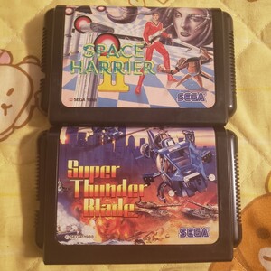【動作確認済】SEGA スペースハリアー2&スーパーサンダーブレード MD版