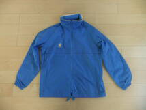 日本製 アシックス ウィンドブレーカー サイズ160 MADE IN JAPAN ASICS NYLON JACKET blue yellow _画像1