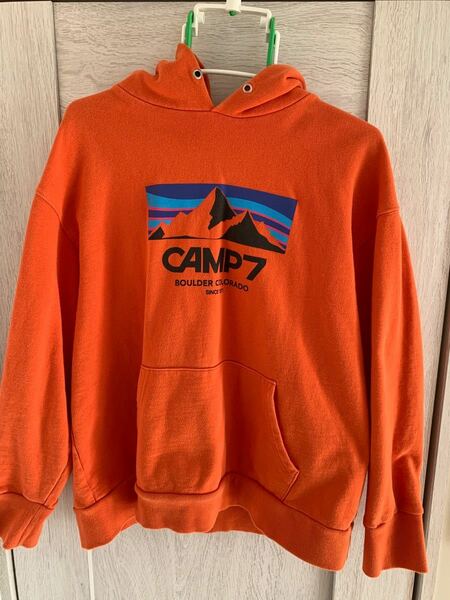 CAMP７ プルパーカー　オレンジ　XL 