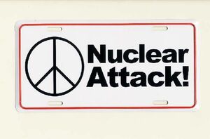ピースマーク 核兵器反対 ライセンスプレート アメリカ 雑貨 アメリカン雑貨
