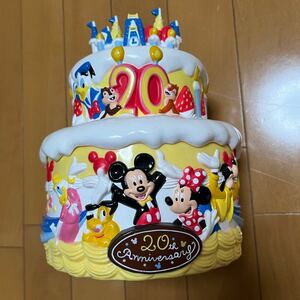 東京ディズニーランド 20周年 ケーキ型 入れ物 TDL プラスチックケース アニバーサリー ミッキー ミニー