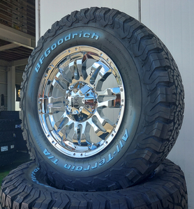 LEXXEL Balano offroad style JEEP ラングラー JK JL 17インチ BF グッドリッチ ALLTERRAIN KO2 265/70R17,285/70R17 クロームメッキ