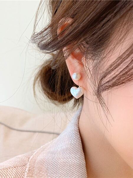 2way パールピアス ゴールド 両耳 P20019