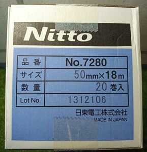 ☆送料無料☆日東電工 Nitto シーリング用マスキングテープ No.7280 幅50mm×長さ18ｍ（20巻入）×１箱