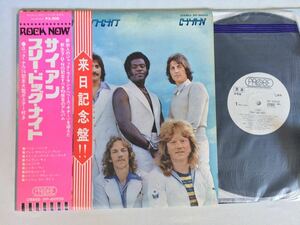 【白ラベル見本盤/73年来日記念盤】Three Dog Night / サイアン CYAN 帯付LP 東芝EMI IPP-80920 73年10th,ROCK NOW,来日記念帯,補充票あり