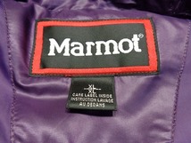 10689■正規品 marmot DESCENTE 750FILL マーモット デサント ダウンジャケット パーカー 紫 パープル XL_画像9