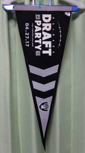 RAIDERS 2017 DRAFT PARTY ペナント　レイダース　中古