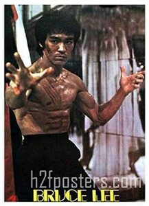 kb059 ブルースリー ポスター（BRUCE LEE）78ｃｍ×53ｃｍ