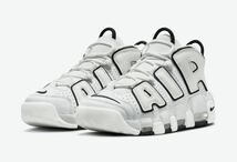 極少 28.5cm US11.5 NIKE WMNS AIR MORE UPTEMPO Summit White Black DO6718-100 エアモアアップテンポ モアテン 白 黒 ホワイト ブラック_画像1