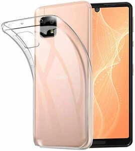 AQUOS sense6 ケース AQUOS sense6 SH-54B TPU クリア 背面保護 衝撃吸収 黄変防止 スマホケース 油分防止コーティング加工 着脱簡単