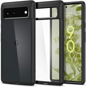 Pixel6 ケース (マット・ブラック) 米軍MIL規格取得 シュピゲン ウルトラハイブリッド バンパー 2021 新型 Google ピクセル6