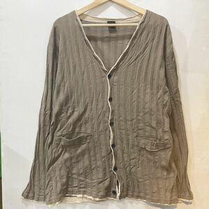 FORAVI (フォラヴィ) 薄手 カーディガン (L) BROWN | Mens メンズ ブラウン サロン ゆるカジ 重ね着 茶色