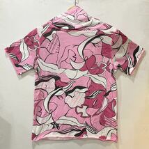 メール便可能! ALIFE (エーライフ) 半袖 プル パーカー (M) PINK | Mens メンズ ピンク ストリート NYC 総柄 アメカジ_画像1