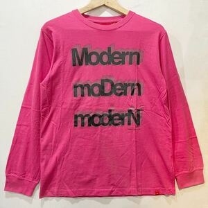 美品! ModernAmusement (モダンアミューズメント) ロング Tシャツ (M) PINK | Mens メンズ ピンク サーフ スケーター SURF SKATER カラス