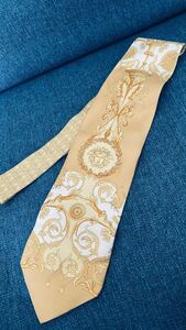 Versace Versariane Tie White Barocco Pattern