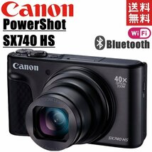 キヤノン Canon PowerShot SX740 HS パワーショット ブラック コンパクトデジタルカメラ コンデジ カメラ 中古_画像1