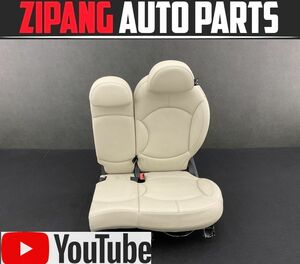 MN010 R60 ZC16A Mini crossover Cooper S original leather left rear seats * cream series * hole / crack none [ animation equipped ]*