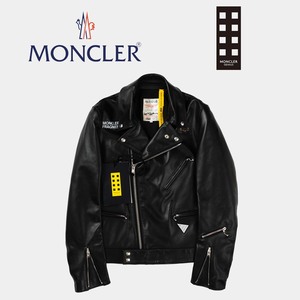 ◆レア・新品本物◆モンクレール ジーニアス MONCLER GENIUS ★ 7 FRAGMENT HIROSHI FUJIWARA Dwayne Lewis Leathers レザージャケットXL