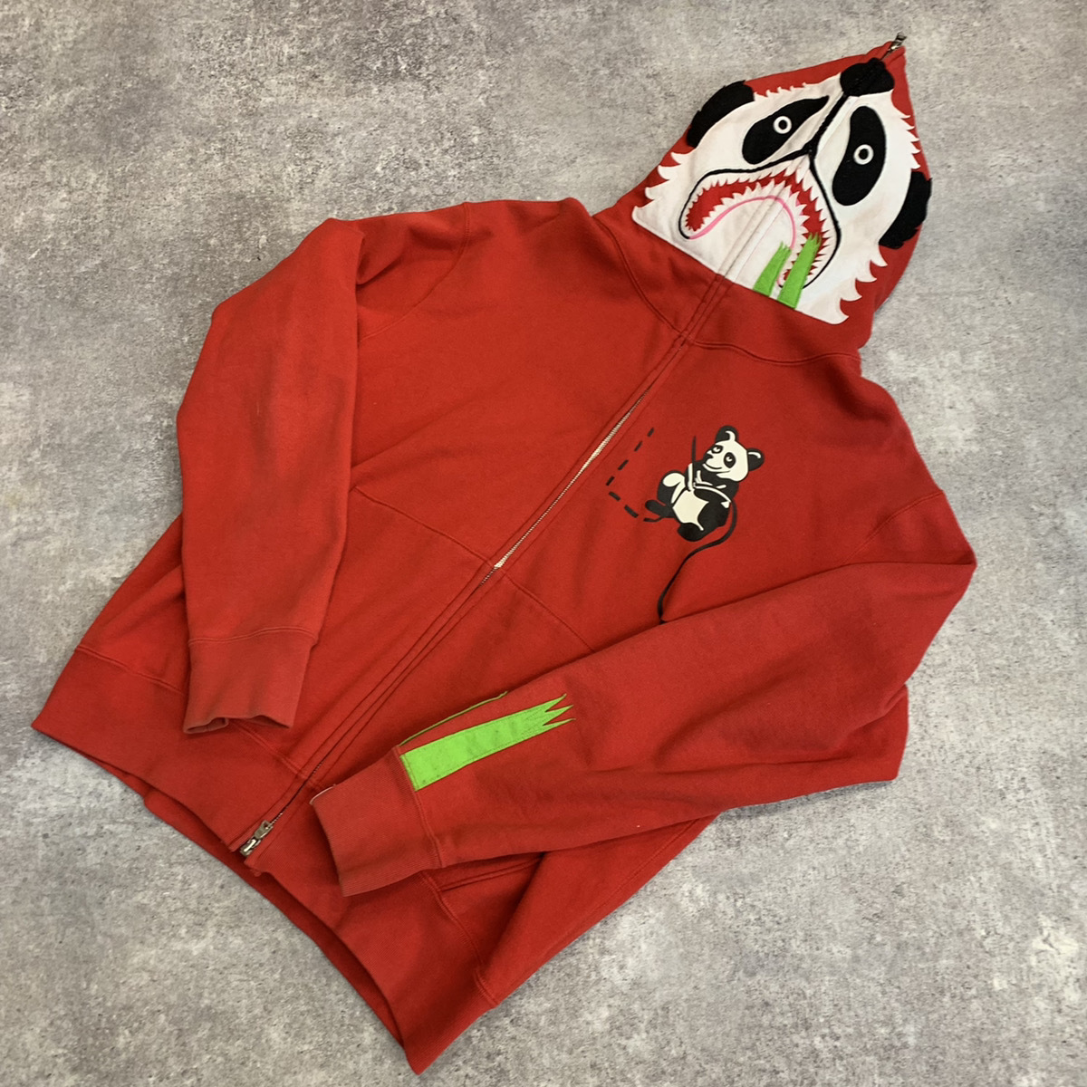 人気No.1人気No.1BAPE PANDA SHARK HOODIE パンダ シャーク パーカー M