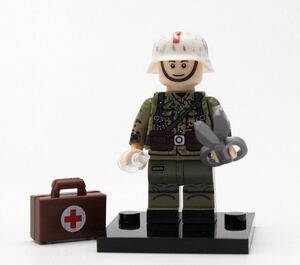 1体　翌日発送　衛生兵 軍人　第二次世界大戦　ブロック　ミニフィグ　レゴ　LEGO 互換 ブロック ミニフィギュア レゴ 互換 u
