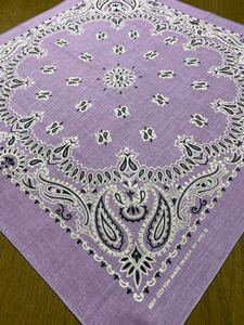  dead stock NOS light purple USA made America made Vintage bandana FAST vintage RN14193 C02031