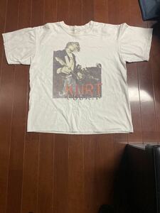 激レア　90'S カートコバーン　Tシャツ　ヴィンテージ　当時物　ニルヴァーナ　バンドTシャツ　NIRVANA anvilタグ　