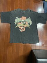 80'S METALLICA Tシャツ　ヴィンテージ　当時物　メタリカ　バンドTシャツ パスヘッド　コピーライト　シングルステッチ　PUSHEAD _画像1