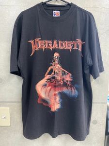 00'S 当時物　MEGADETH Tシャツ　ヴィンテージ　バンドTシャツ　vintage サイズL メガデス　コピーライト　