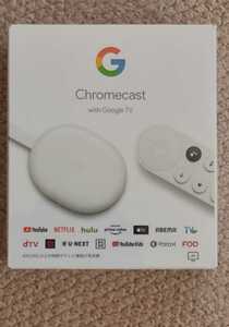 新品 未開封 未使用 Google Chromecast with Google TV クロームキャスト リモコン付 GA01919-JP