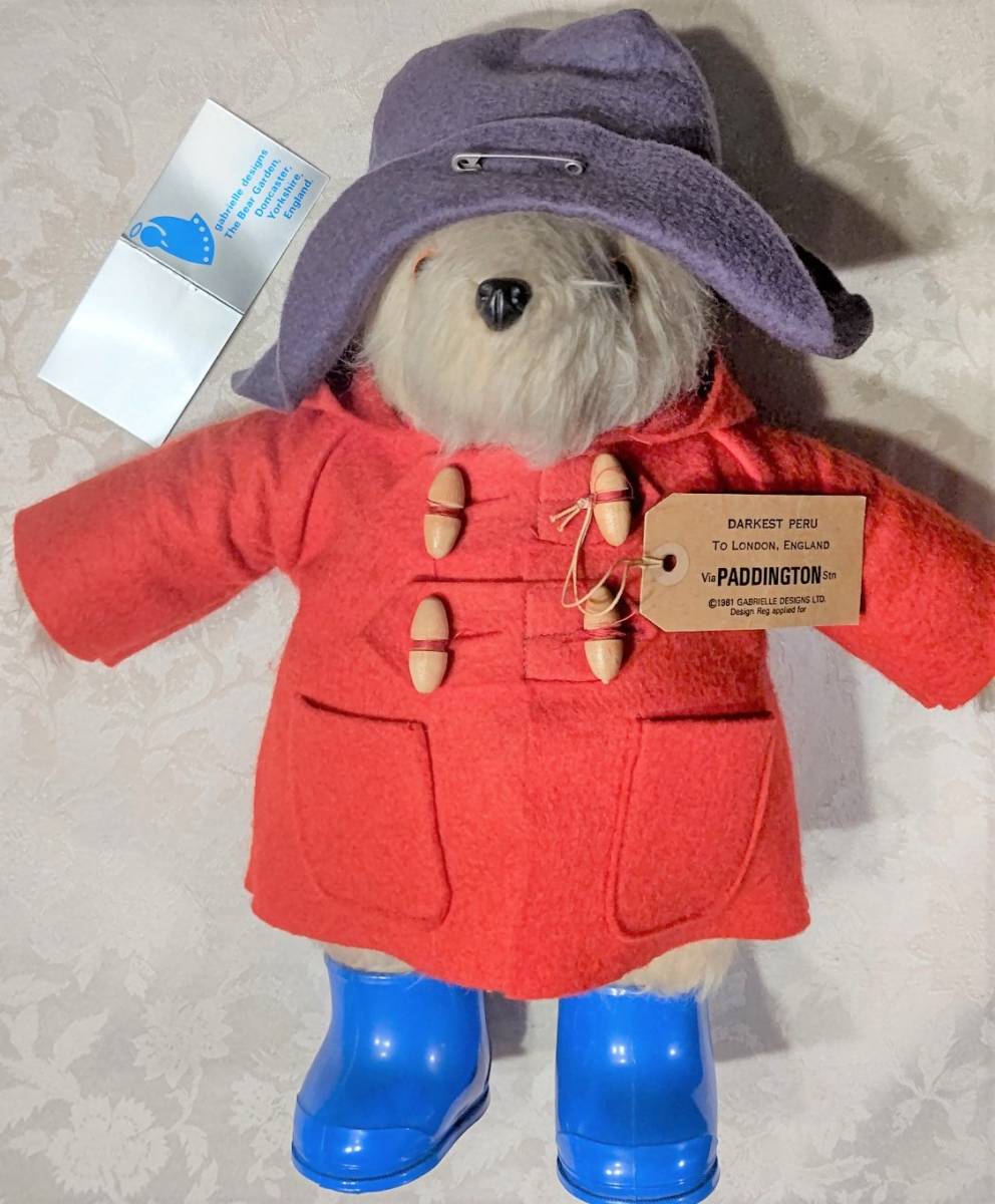 国内外の人気 Gabrielle ぬいぐるみ パディントンベア Bear Paddington 1981年 ヴィンテージ 英国製 Designs London England To Peru Darkest クマ一般 Www Comisariatolosandes Com