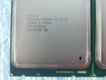 1LEG // 2個セット(同ロット) Intel Xeon E5-2670 2.6GHz SR0KX Sandy Bridge-EP C2 Socket(LGA)2011 COSTA RICA// Supermicro CSE-216取外_画像2