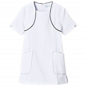 ★ アンフェミエ製3Lサイズ ビューティウェア レイヤード風 ユニフォーム チュニック制服 ★ エステシャン 看護 ナース服