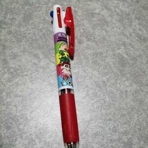 即決！送料無料★新品未使用☆クレヨンしんちゃん　ジェットストリーム　三菱鉛筆　日本製　　3色ボールペン　赤