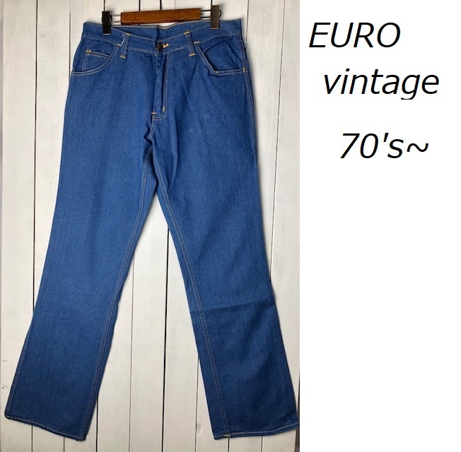 ユーロ古着 Vintage 70s～ ワークデニムパンツ 48 ヨーロッパ古着