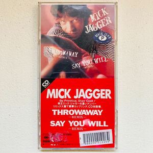  [ редкость CD]MICK JAGGER/THROWAWAY -REMIX/SAY YOU WILL-REMIX/8cm одиночный /..mik/ Jaguar номер remix запись роскошный муфта / ценный 