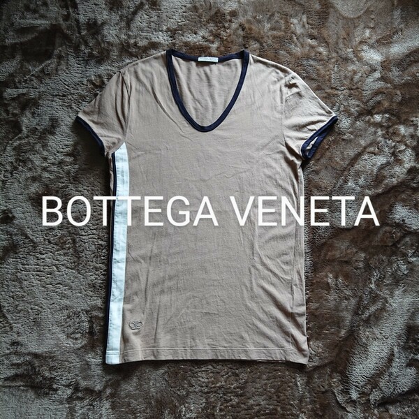 BOTTEGA VENETA アイコン刺繍 サイドライン入り パイピングTシャツ ボッテガヴェネタ