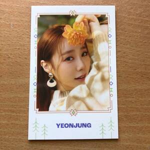 YEONJUNG（ヨンジョン）　宇宙少女　WJSN　 2022 SEASON'S GREETINGS　ポラロイド　公式グッズ　K-POP　韓国