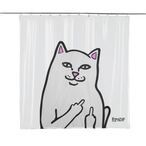 RIPNDIP "Lord Nermal Shower Curtain (Clear)" lip n dip shower curtain 