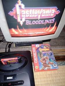  junk SEGA GENESIS CastleVania BLOODLINES bumper ia killer demon castle gong kyula